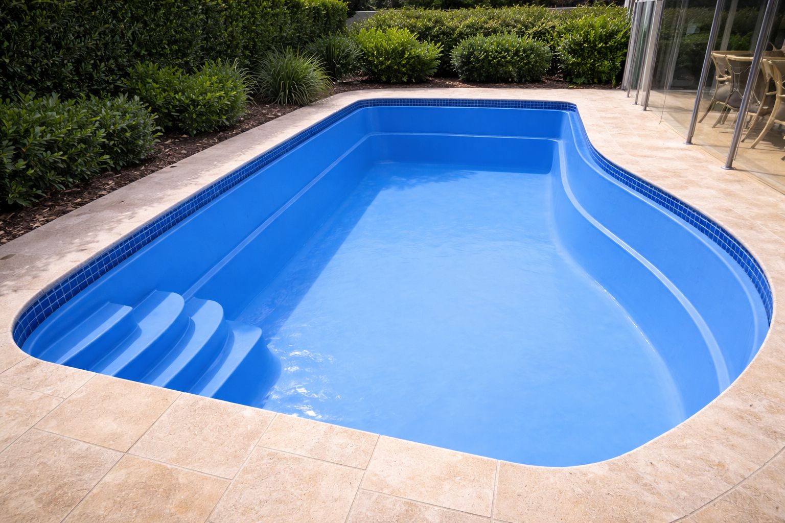 Pool surface preparation — pressure wash and acid wash before resurfacing
